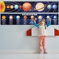 Vista 7 de Zonon Solar System Poster Science Posters for Classroom Middle School Large Learning Science Banner Educational Teaching Wall Decorations for Kids