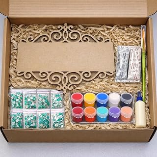MDF Name Plate DIY Kit for Home Decoration | Wooden Customizable Door Name Board Craft Kit | Paint & Decor Art and Craft S... Price In India