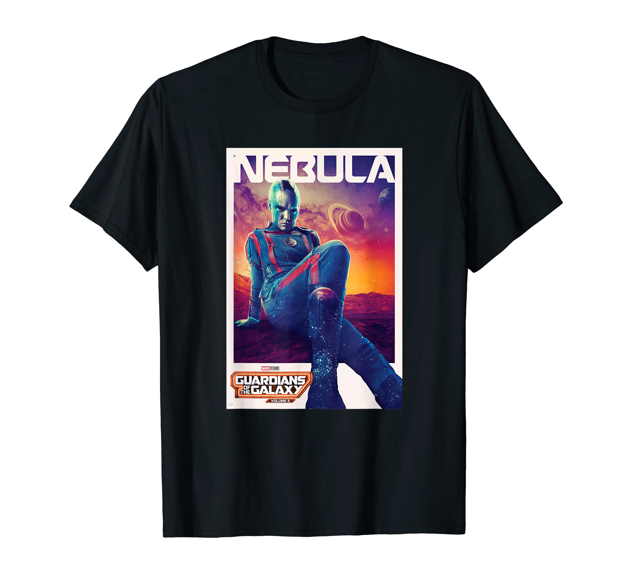 MarvelGuardians of the Galaxy Volume 3 Nebula Poster T-ShirtOEKO-TEX STANDARD 100