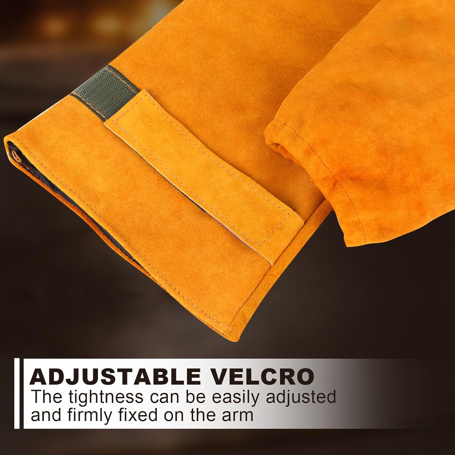 TMK-091 Leather Work Welding Sleeves,Heat & Flame Resistant Arm Safety Protection Extra Length 18 inch Gardening Sleeve - Image 4