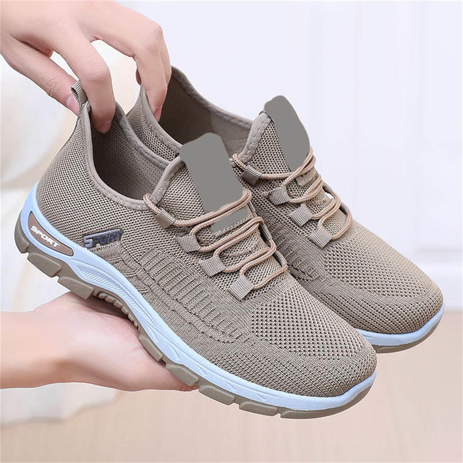 riou Elevator Zapatos para Caminar para Hombre, Wearbreeze Zapatillas de Senderismo al Aire Libre Zapatillas Ortopédicos Urbanos Ultra Cómodos Malla Zapatos Ligeros para el Trabajo