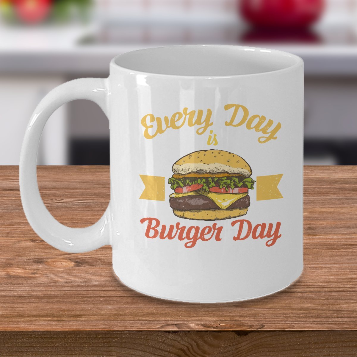 Amazon.com: Hamburger Coffee Mug - Everyday is - Fun Gifts for Food Lovers  - 11 oz Ceramic Cup : Home & Kitchen