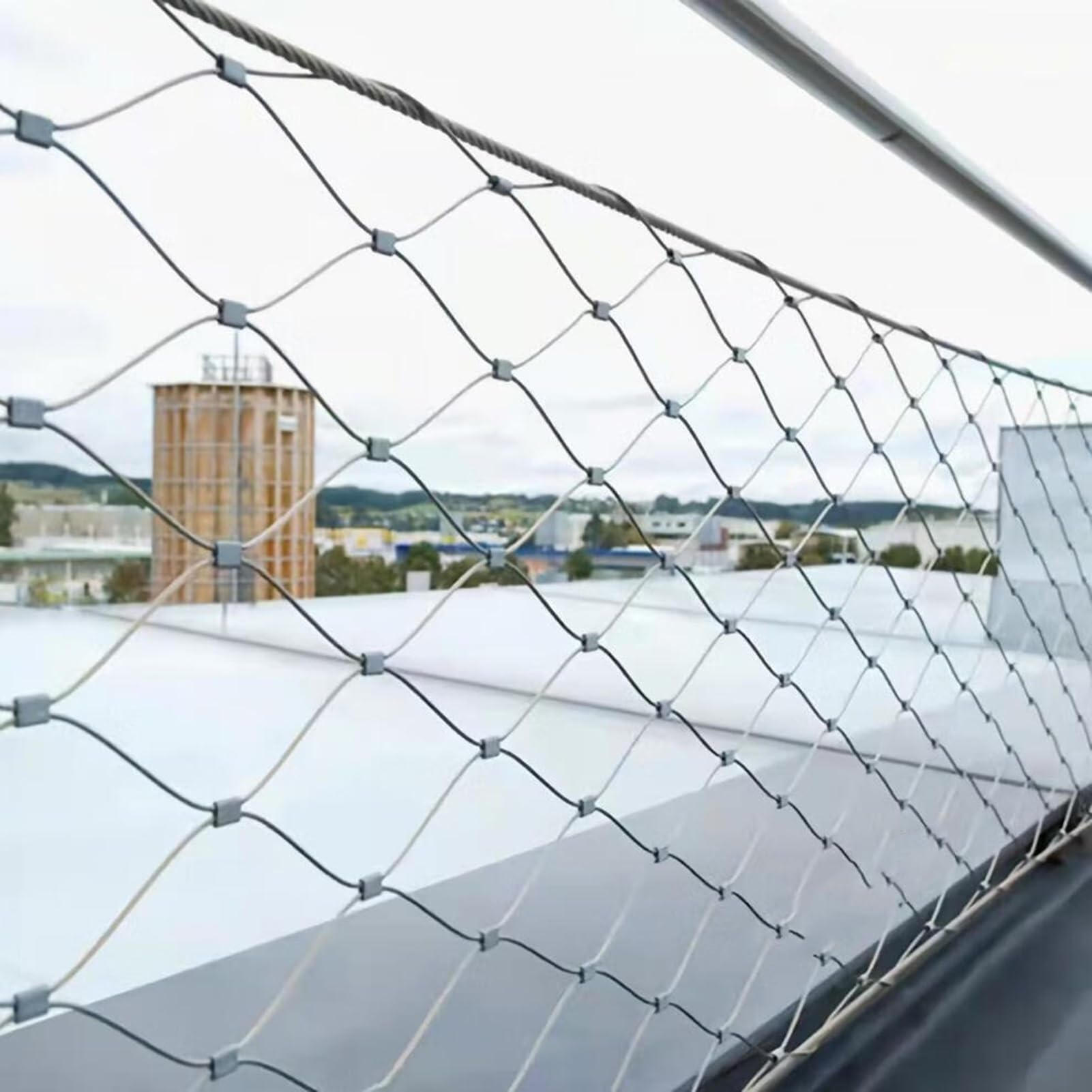 Red de malla de alambre flexible para seguridad al aire libre y protección de límites