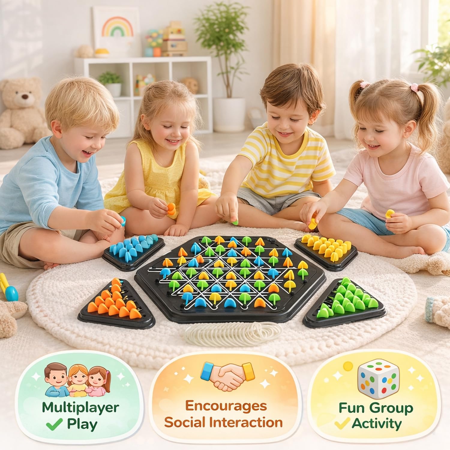 SIGNAMIO Puzzle Geometry Memory Chess Triangle Strategy Board Games for 6 to 10+ Years for Families and Games for Adults at Home Kids and Teens 4