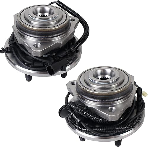 PAROD Par 513176 513177 - Conjunto de cubo de rueda del pasajero delantero y rodamiento compatible con Jeep Liberty 5 lengüetas con ABS 2002-2007