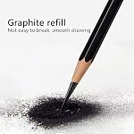 Crayons de croquis professionnels, 12 PCS Dessiner ensemble de crayons 8B-2H, Crayon dessin Sketch Crayons ensemble de fournitures d'art avec Graphite Crayons pour les artistes, les enfants, les étudiants, les adultes, Sketching Lover