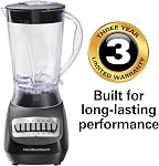 Hamilton Beach 56 Ounce 650W 10 Vitesse & Mélangeur de smoothie de comptoir pulsé, noir (50190FG)