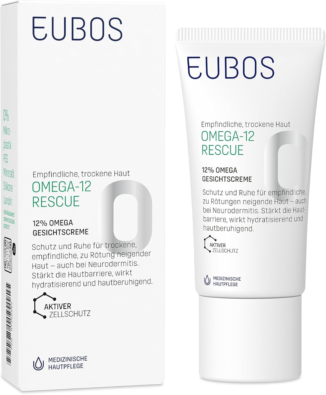 Eubos | Omega face cream 50 ml | for sensitive and dry skin | Dermatologically confirmed skin tolerance | Confirms omega fatty acids | High quality natural oils