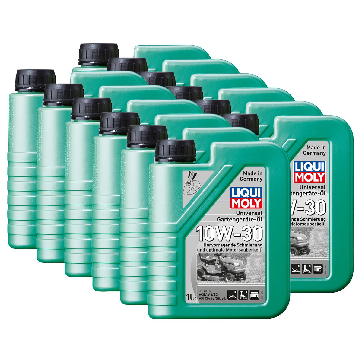 12 x Liqui Moly 1273 Huile universelle pour outils de jardin 10 W-30 4 temps 1 l