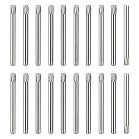 Vista 26 de uxcell Pasadores de acero inoxidable 304 de 0.05 x 0.236 pulgadas, 20 pines de cabeza moleteada con extremo biselado plano, clavijas de madera