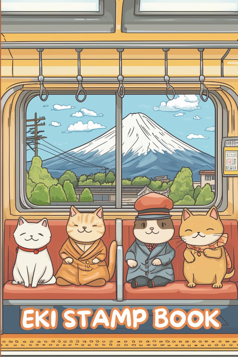 Eki Stamp Book: for collecting Japan Rail Train Station Stamps | Passport-Sized | for Kids (Japanese Travel Stamps)