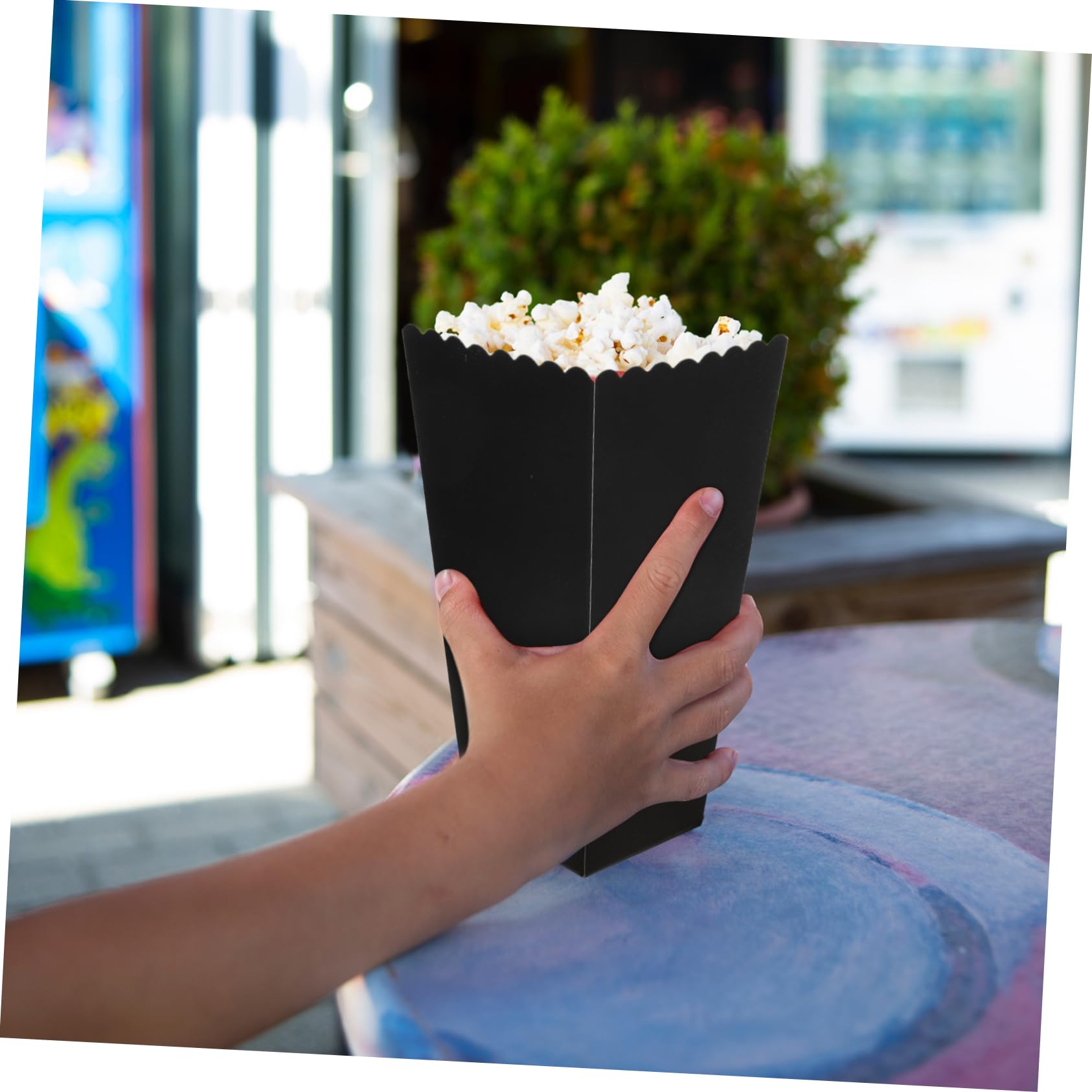 Nadisean 40 scatole per popcorn piccole, 5 colori, sacchetti per popcorn, riutilizzabili, scatole di cartone per popcorn, contenitori di carta per caramelle e popcorn, per serate cinematografiche