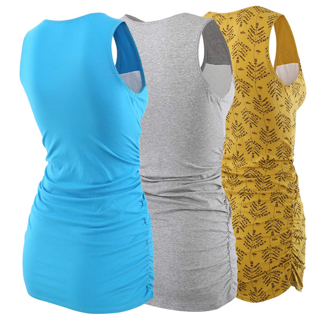 KUCI Schwangere Stillshirt, Damen Schwanger T-Shirt Umstandsmode Umstandsshirt Mutterschaft Umstandstop/Schlaf BH zum Stillen