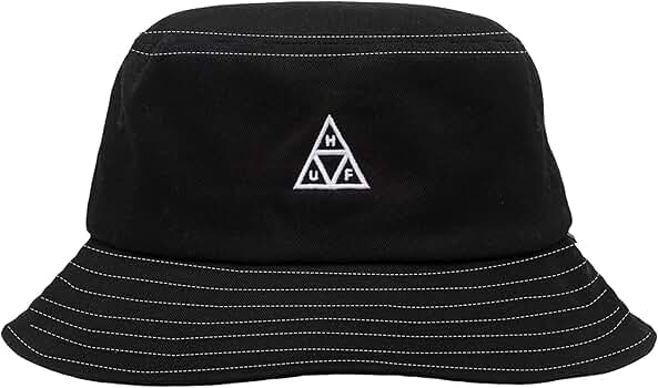 Amazon.com: HUF Set TT Bucket Hat, Black/White, S/M