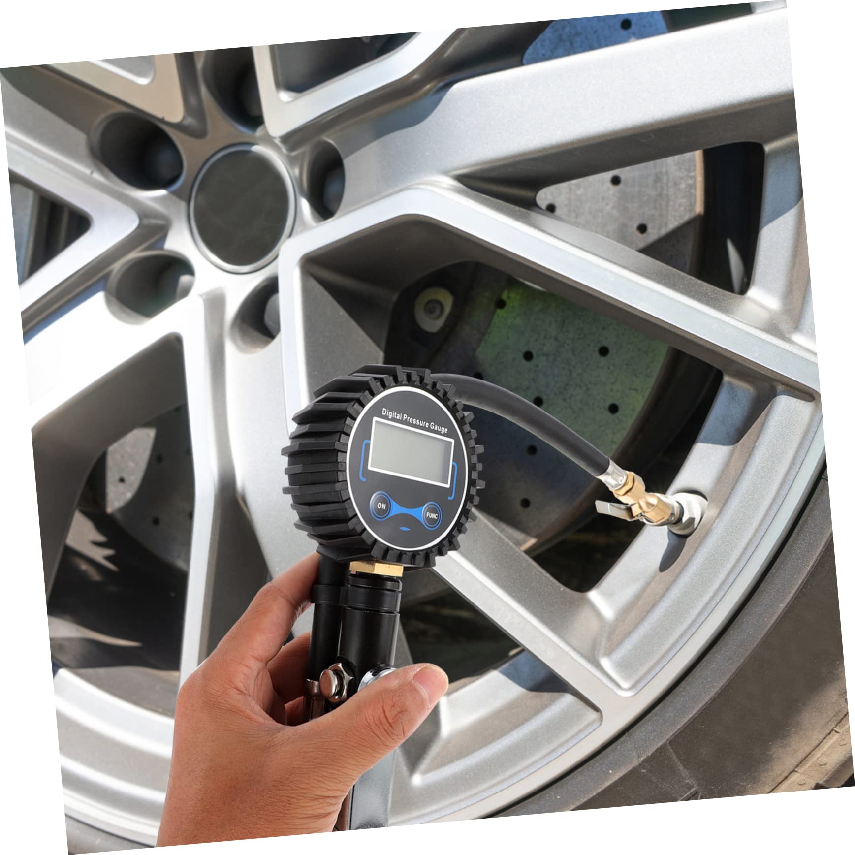 Manomètre Numérique de Gonflage Pneus Voiture, Grand Écran Lcd