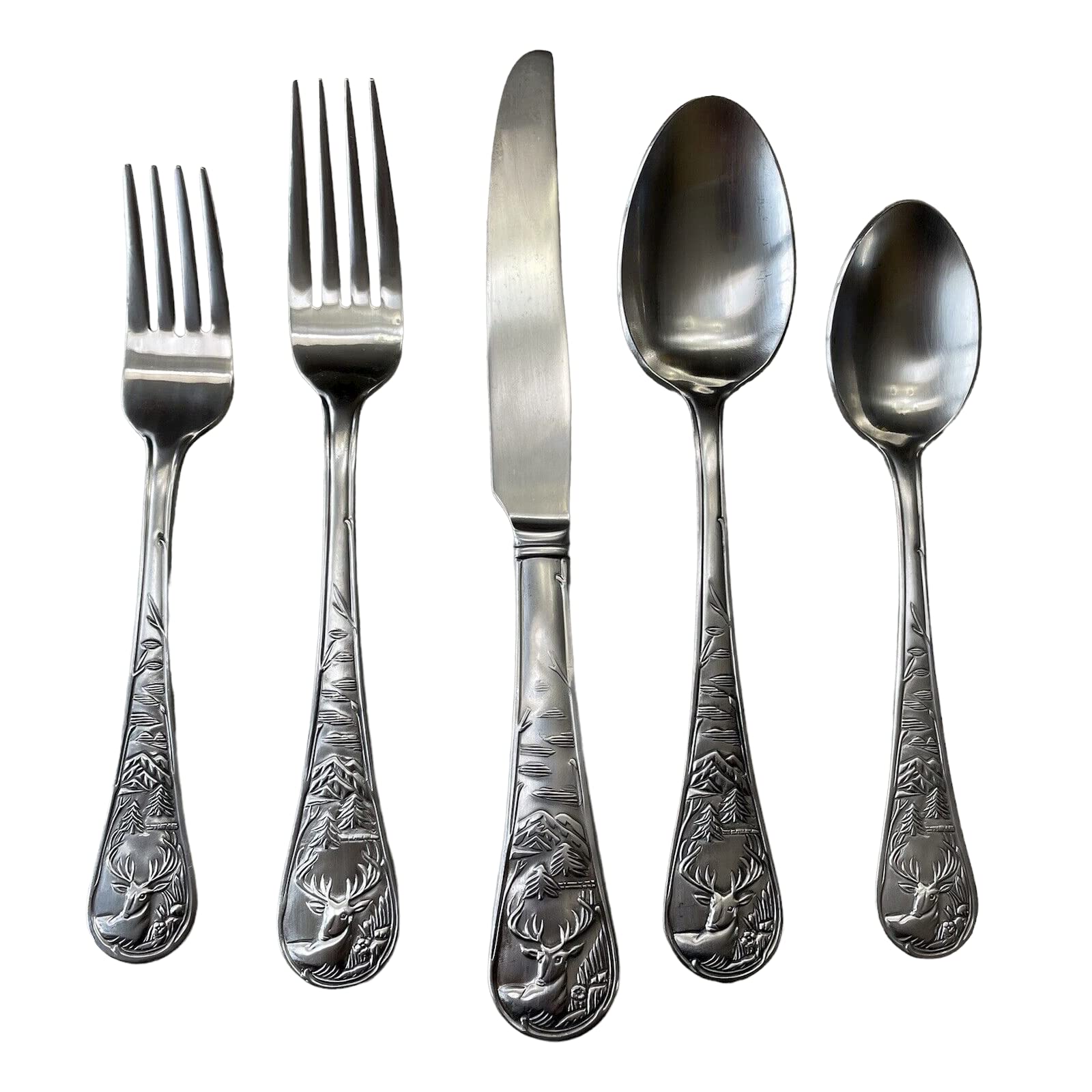 Cambridge Deer Satin 20 Piece Flatware Set
