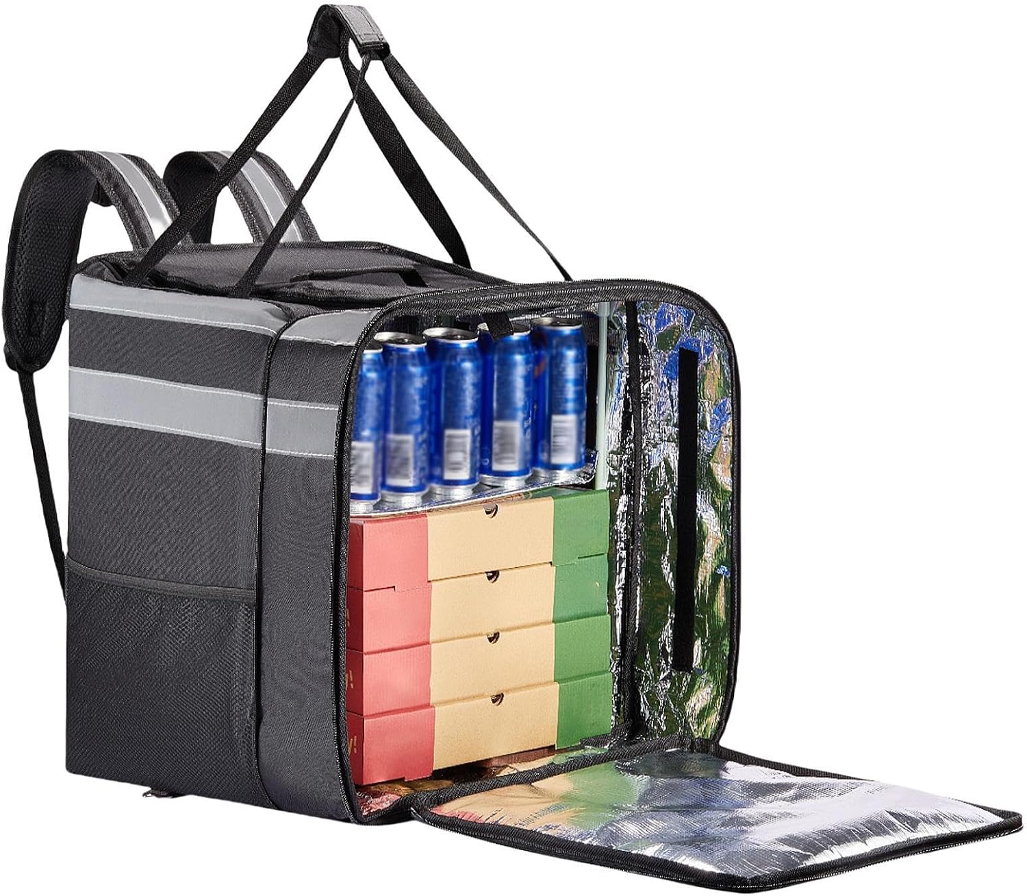 Pizza Delivery Backpack Insulated Support Rack Thermal Sturdy Delivery Bag