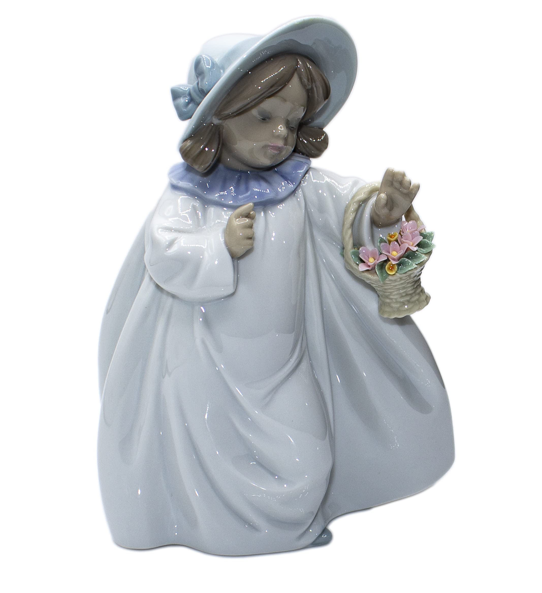 Amazon.co.jp: リヤドロ夢06684 Girl with Flower Basket : ホーム