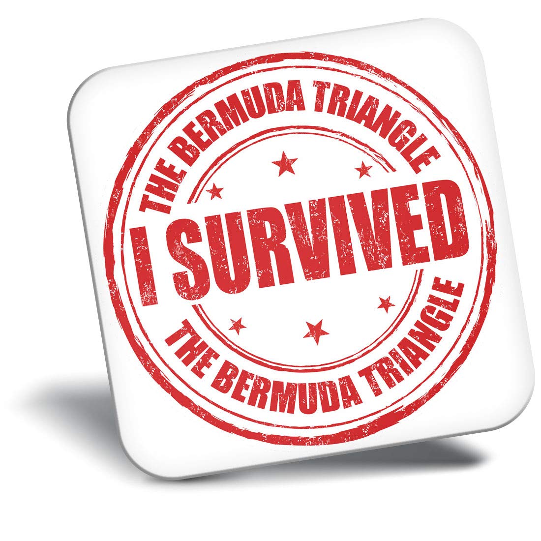 Destination Vinyl Ltd Fridge Magnet - Funny I Survived The Bermuda Triangle 5234