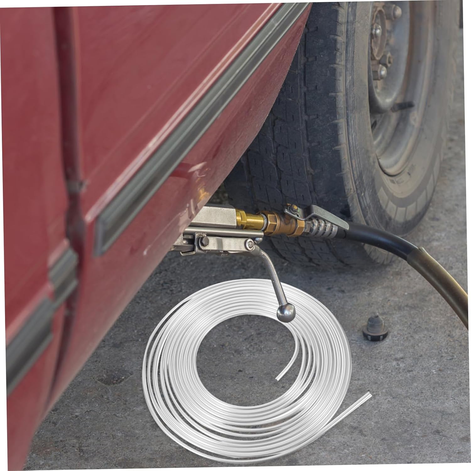 30 Pack 3/16 Inch Car Brake Line Zinc Coated 25 Inch Front Caliper Brake Line Oil Hose