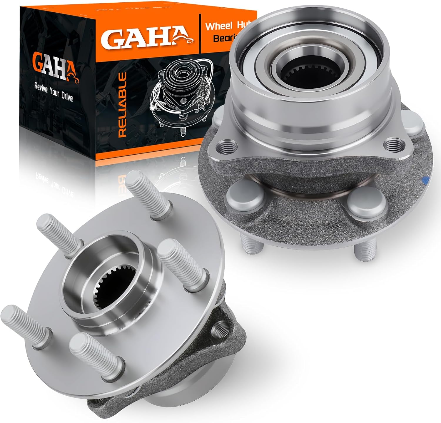 GAHA 513265X2 Front Wheel Hub Bearing Assembly Compatible for Toyota Prius 2004 2005 2006 2007 2008 2009 Wheel Bearing and Hub 5 Lugs