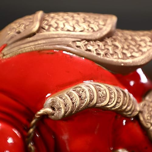 Miniatura 7 de NYKK Feng chino Shui Estatua Escultura Creativa Lucky Feng Buffalo Muebles Animales Próspero Dios de la Riqueza Toro Mascota Alcista Accesorios