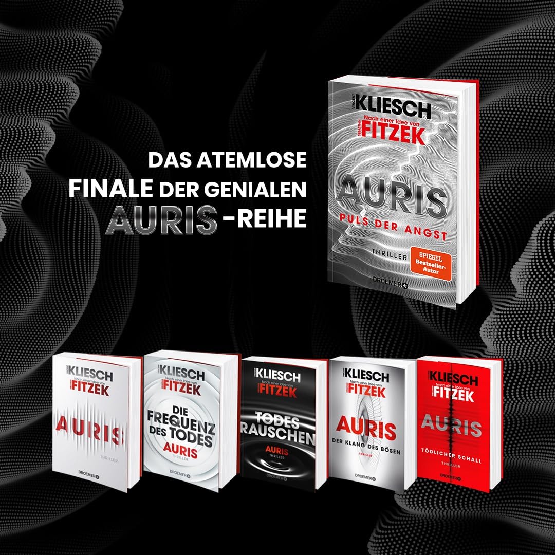 Vincent Kliesch - Sebastian Fitzek - Auris | Ein Jula und Hegel-Thriller | Buchreihe Psychothriller Auris Bd. 1-6 + exklusives Postkarten-Set |
