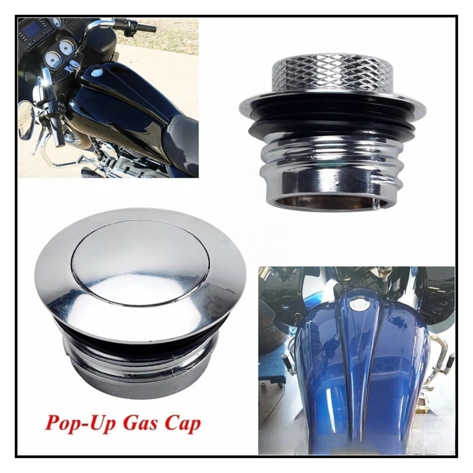 Tapa Combustible Tapa Gasolina Emergente para Ha&rley Touring 2008-2017