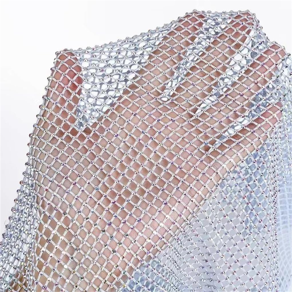 Mesh Fabric Fabric, Net Fabric for Sewing - Multicolor, Multiple Sizes(Light Blue,1.5 Meters)