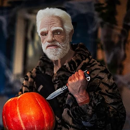 Miniatura 5 de Wtosuhe Grin-ch - Máscara de Navidad, máscara de monstruo verde peludo de terror, máscara divertida, máscara de disfraz para cosplay, fiesta,