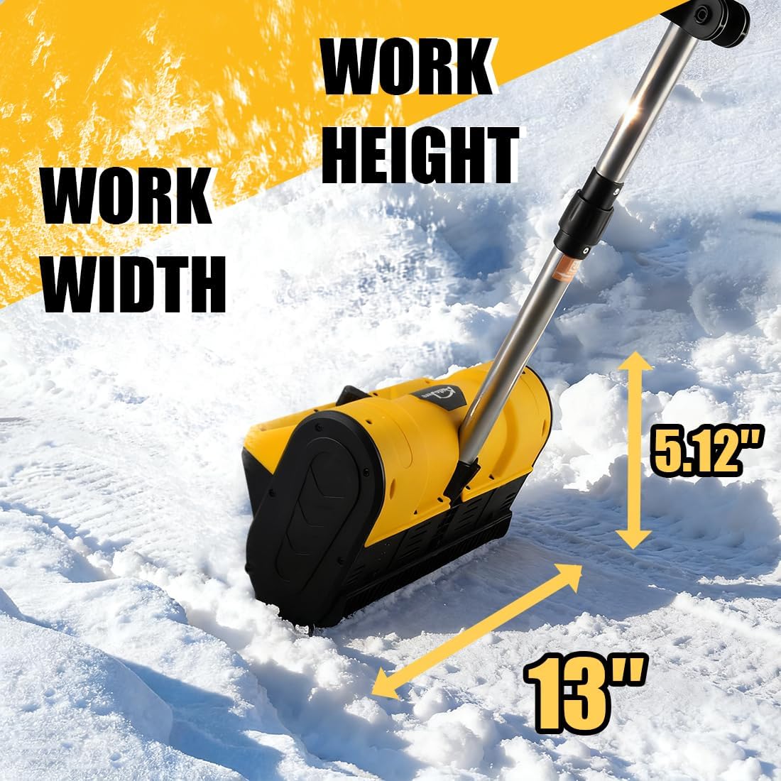 Cordless Snow Shovel Compatible with Dewalt 20V Battery Tool Only