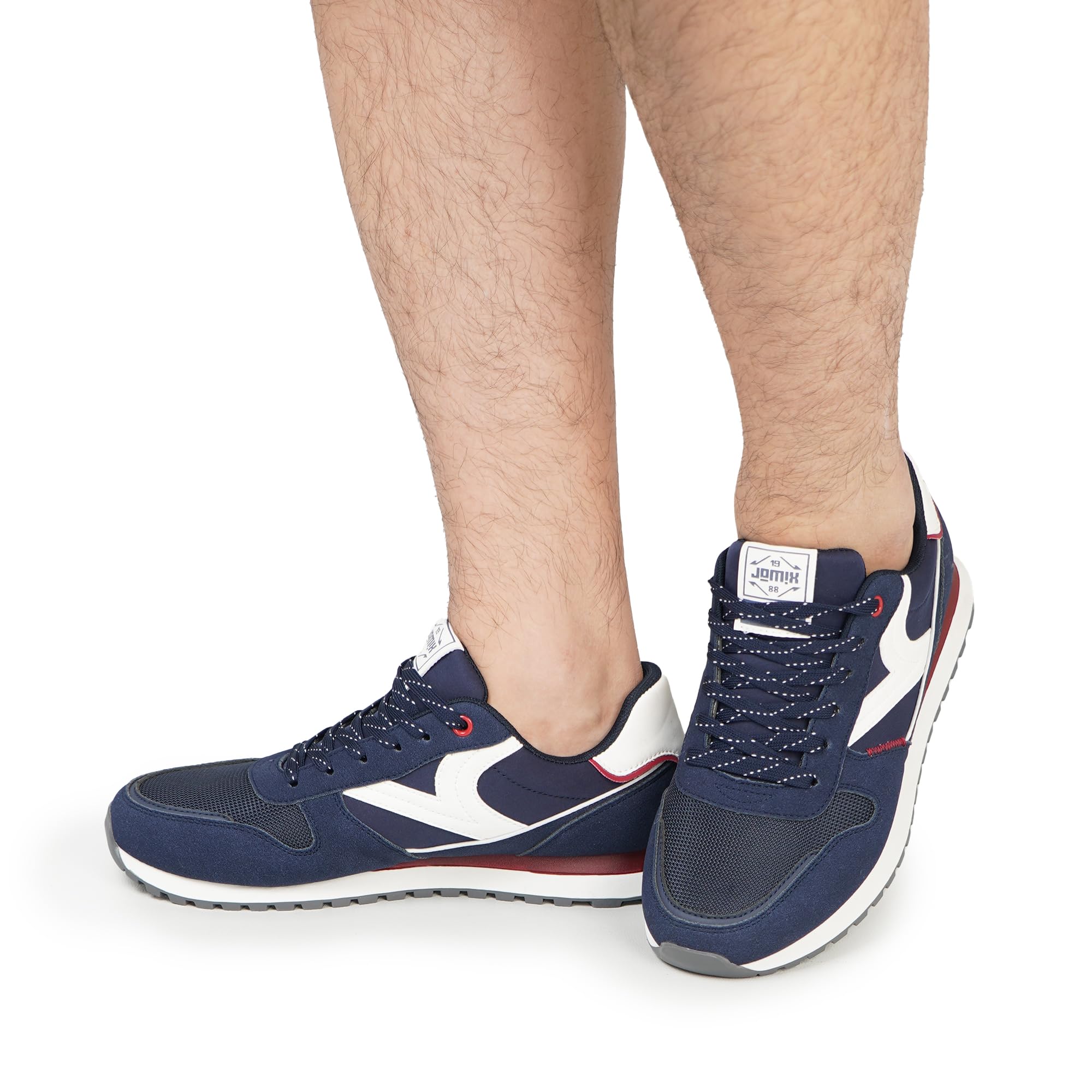 JOMIX Zapatillas Hombre Casual Sneakers Retro Running para Caminar Deporte Gimnasio Zapatos Deportivos Transpirables Ligeros Suela de Goma