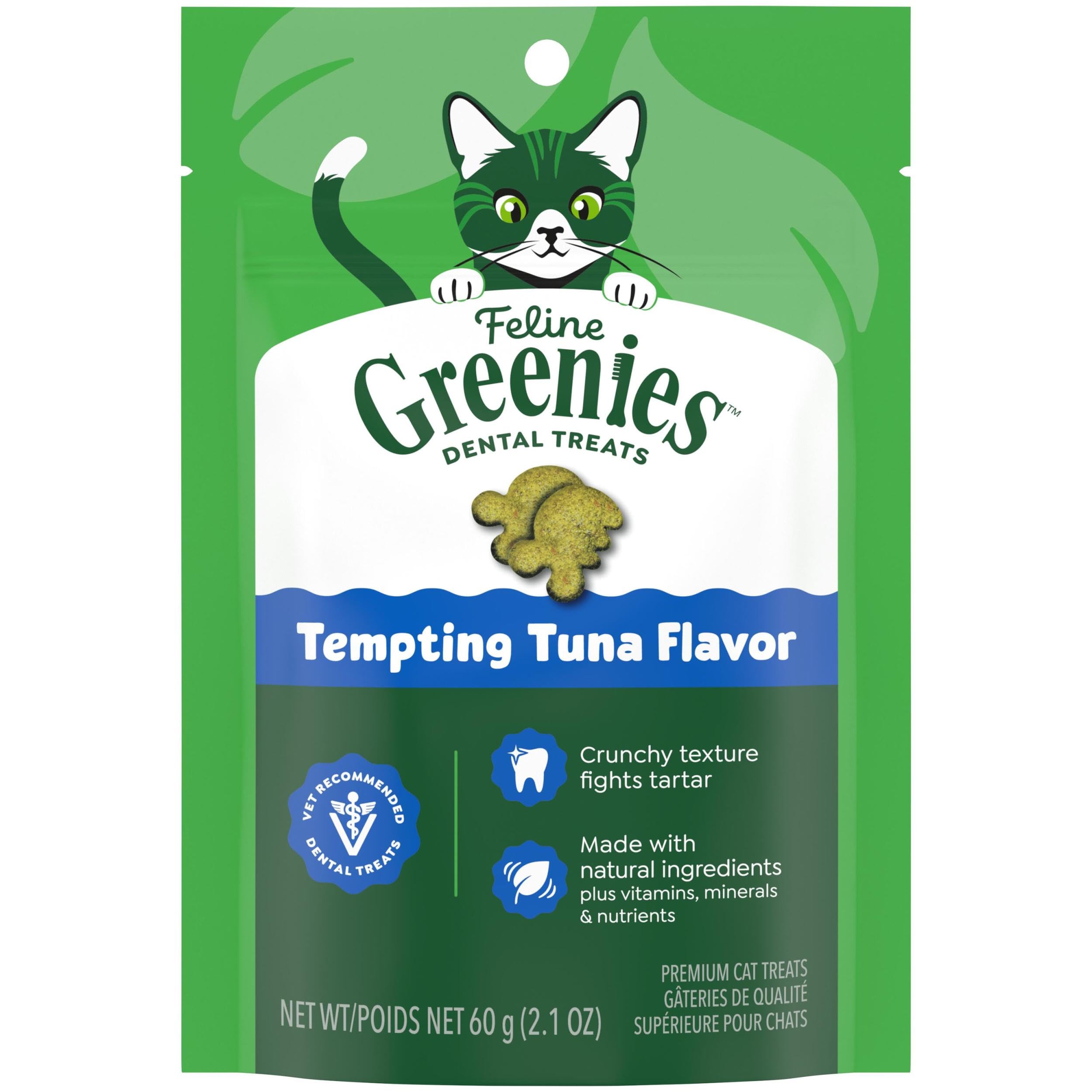 Feline Dental Treats For Cats Tempting Tuna Flavor 2.5 Oz., Adult, stick