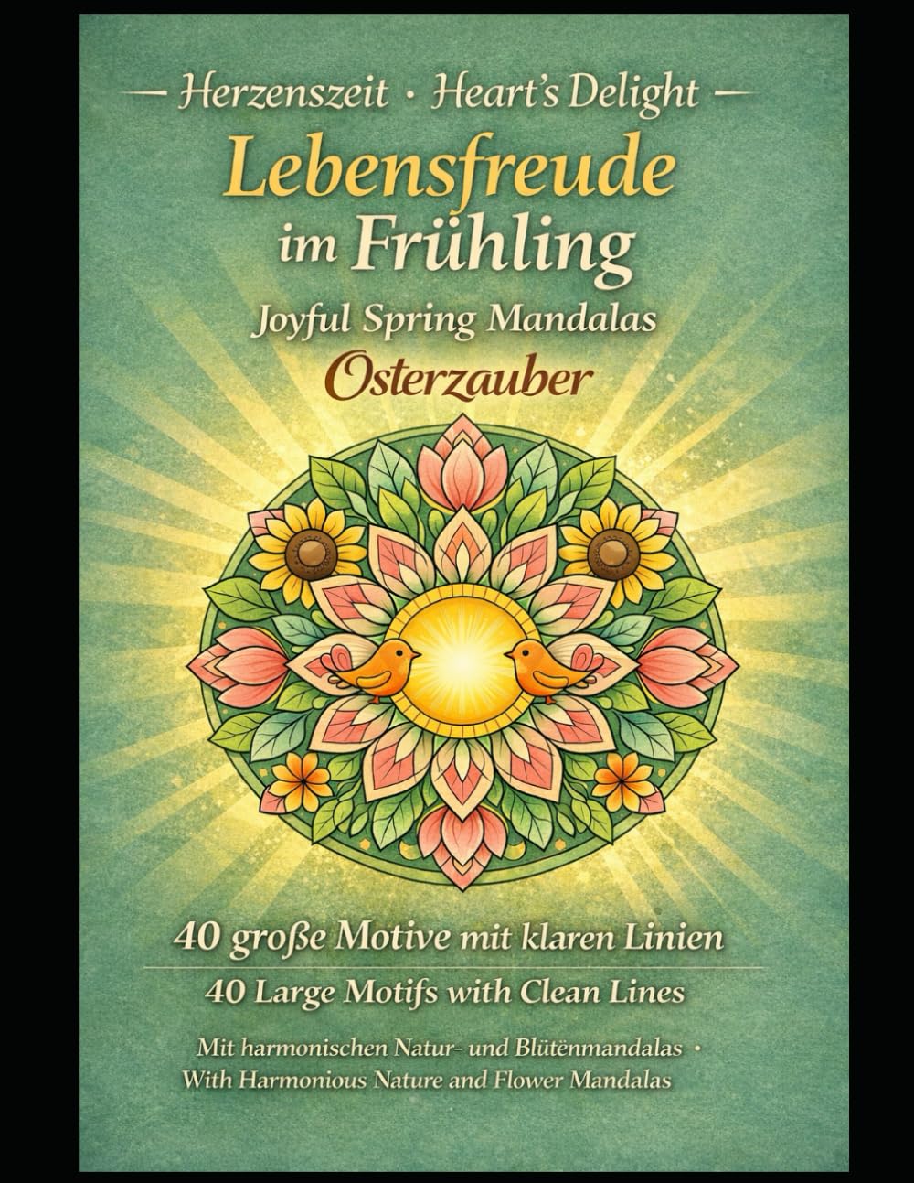 Osterzauber: Herzenszeit – Lebensfreude im Frühling, 40 große Motive mit klaren Linien, Heart Time – Joy of Life in Spring, 40 Large Motifs with Clear Lines (Zauberhafte Mandalas für Herz & Seele)
