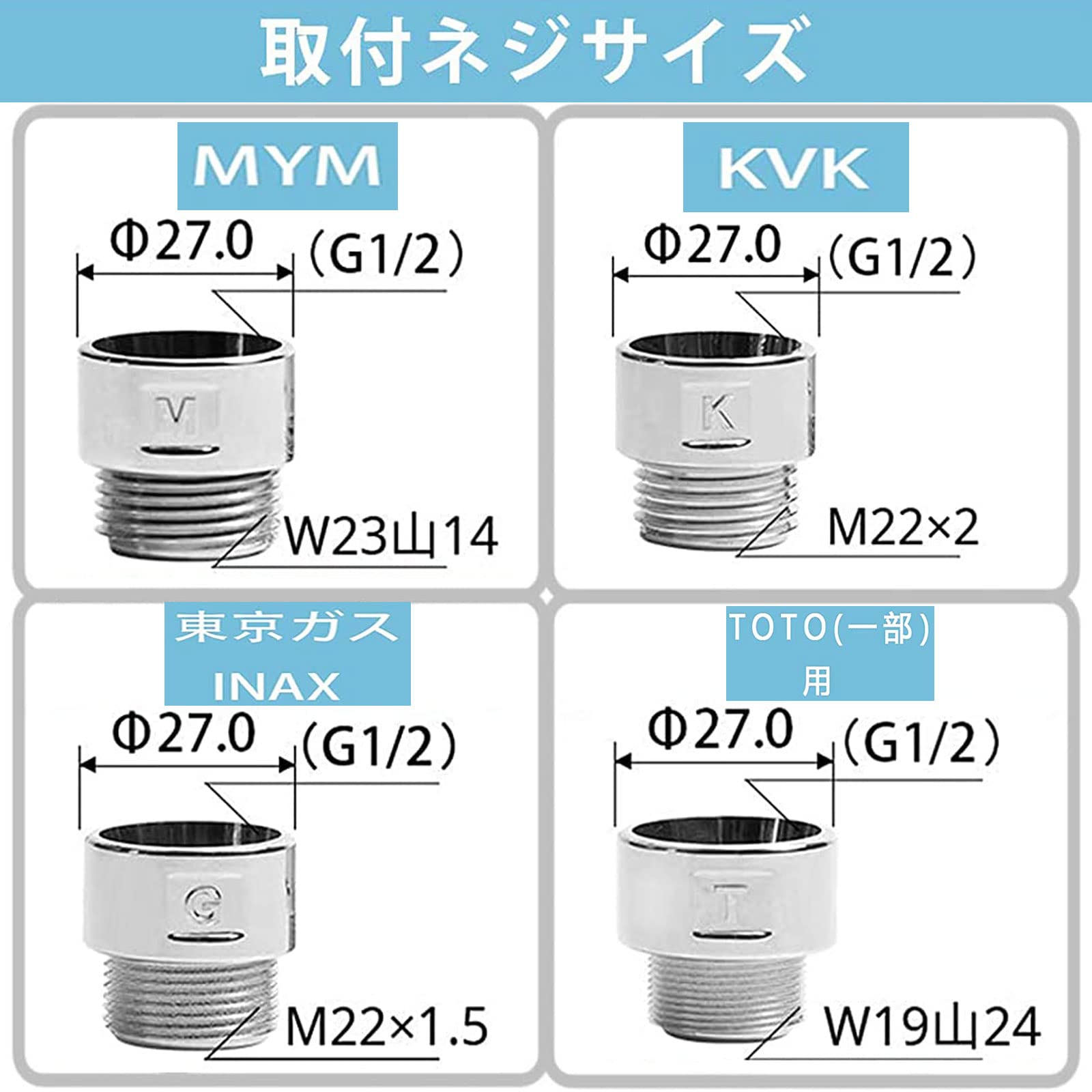 mym様　御専用 Amazon.co.jp: Chaojibao アダプター シャワーホース用 シャワー