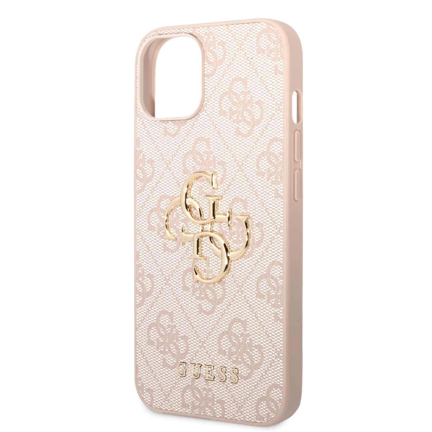 GUESS GUHCP15S4GMGPI Custodia rigida iPhone 15 6.1" con logo Big Metal