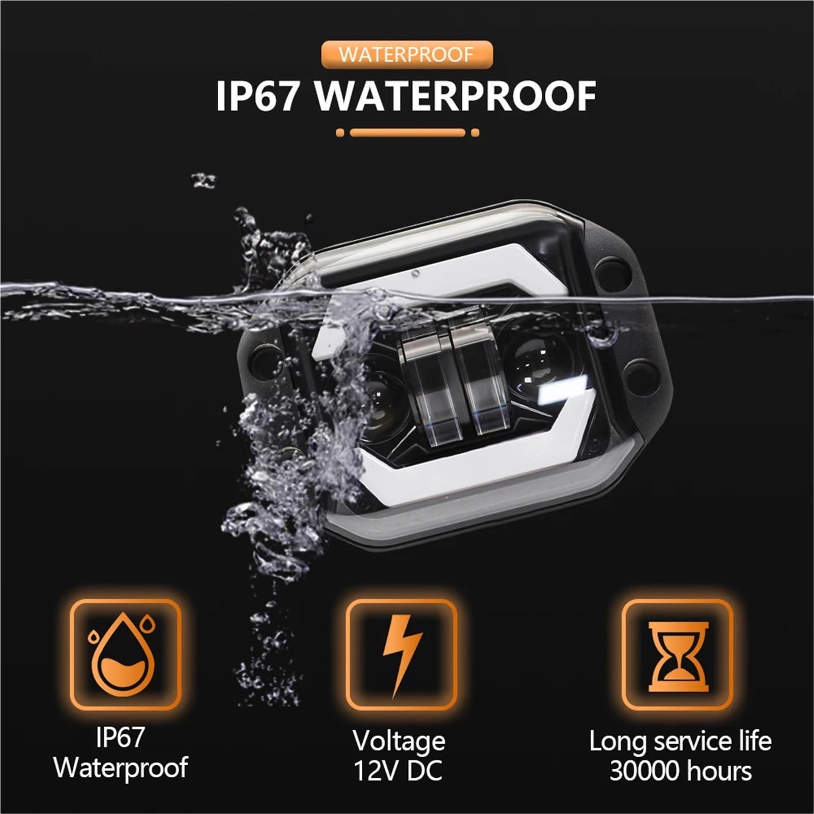 LED Oświetlenie pomocnicze 5-calowe Moduły Świetlne LED | Lampy przeciwmgielne robocze Bary 12V 24V do ciężarówki Offroad 4x4 SUV ATV UTV(4pc led bar)
