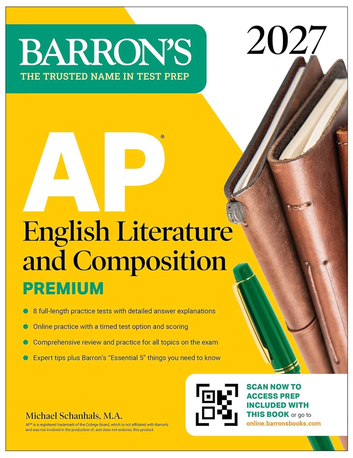 AP English Literature and Composition Premium, 2027: Prep Book with 8 Practice Tests + Online Practice (Barron's AP Prep)