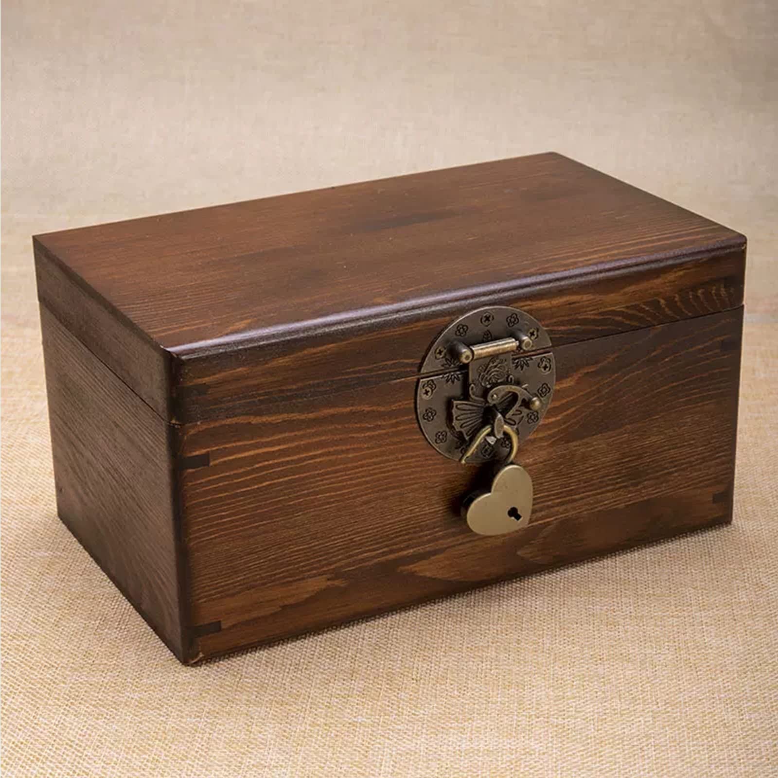 Boîte à Couture En Bois - Gingembre Sculpté 41 Cm - Rangement Pour Bobines De Fil, Kits De Broderie Et Point De Croix - Panier à Couture