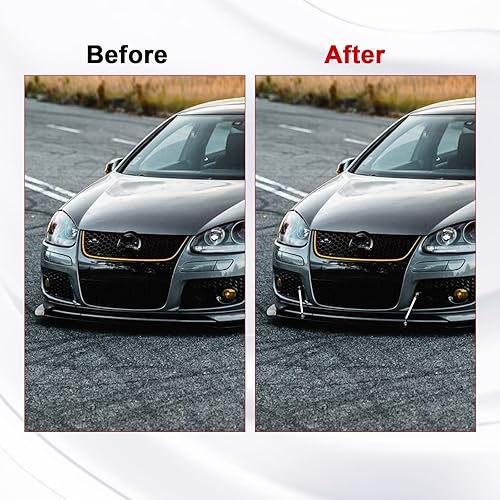 Vista 2 de Xotic Tech - Varillas ajustables de soporte para difusor para parachoques delantero, se adaptan a la mayoría de los vehículos