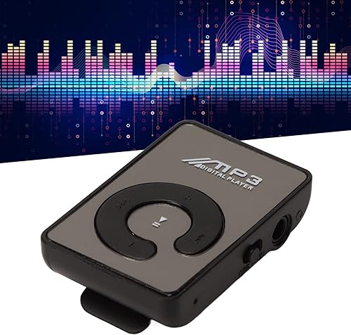 Miniatura 2 de Reproductor de MP3, mini reproductor de música con ranura para tarjeta de memoria, reproductor de música HiFi portátil, diseño de clip trasero,