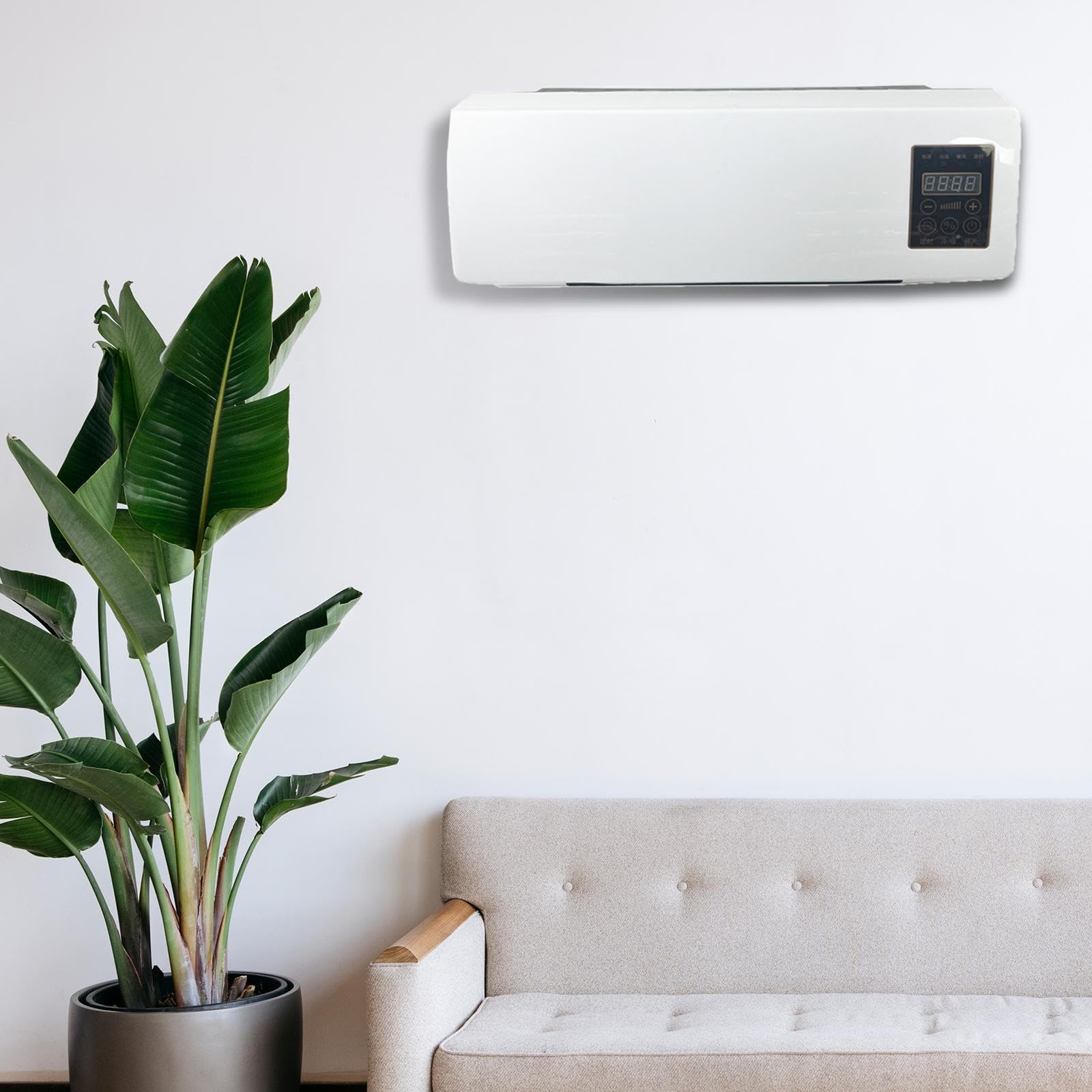 Calentador de Pared eléctrico con Pantalla silenciosa, Ventilador de calefacción para Invierno, de, para Dormitorio, Hotel, hogar