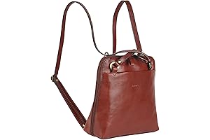Versatile Leather Backpack Purse
