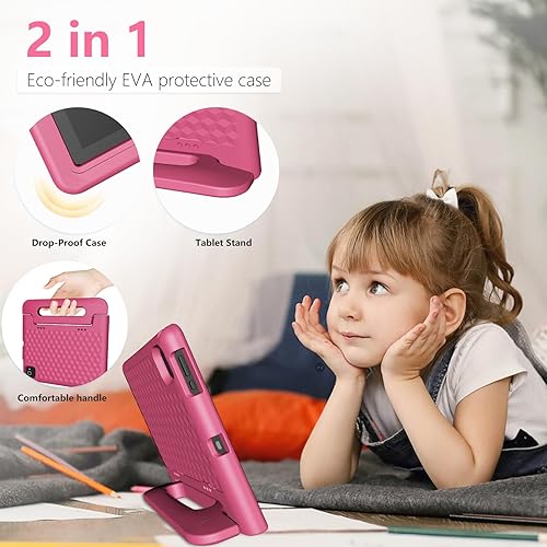 Miniatura 4 de YACXBTK Tablet para niños de 3 a 12 años de 10.1 pulgadas Android 14 6000mAh 8GB RAM+64GB ROM (expandible a 1TB) Tablet para niños WiFi6 Google Kids