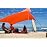 Neso Grande Portable Beach Tent Sun Shelter - Lightweight Beach Shade Canopy - Easy Setup for Family Outings - Patented Reinforced Corners - UPF 50+ Sun Protection - 7ft Tall, 9 x 9ft - Coral