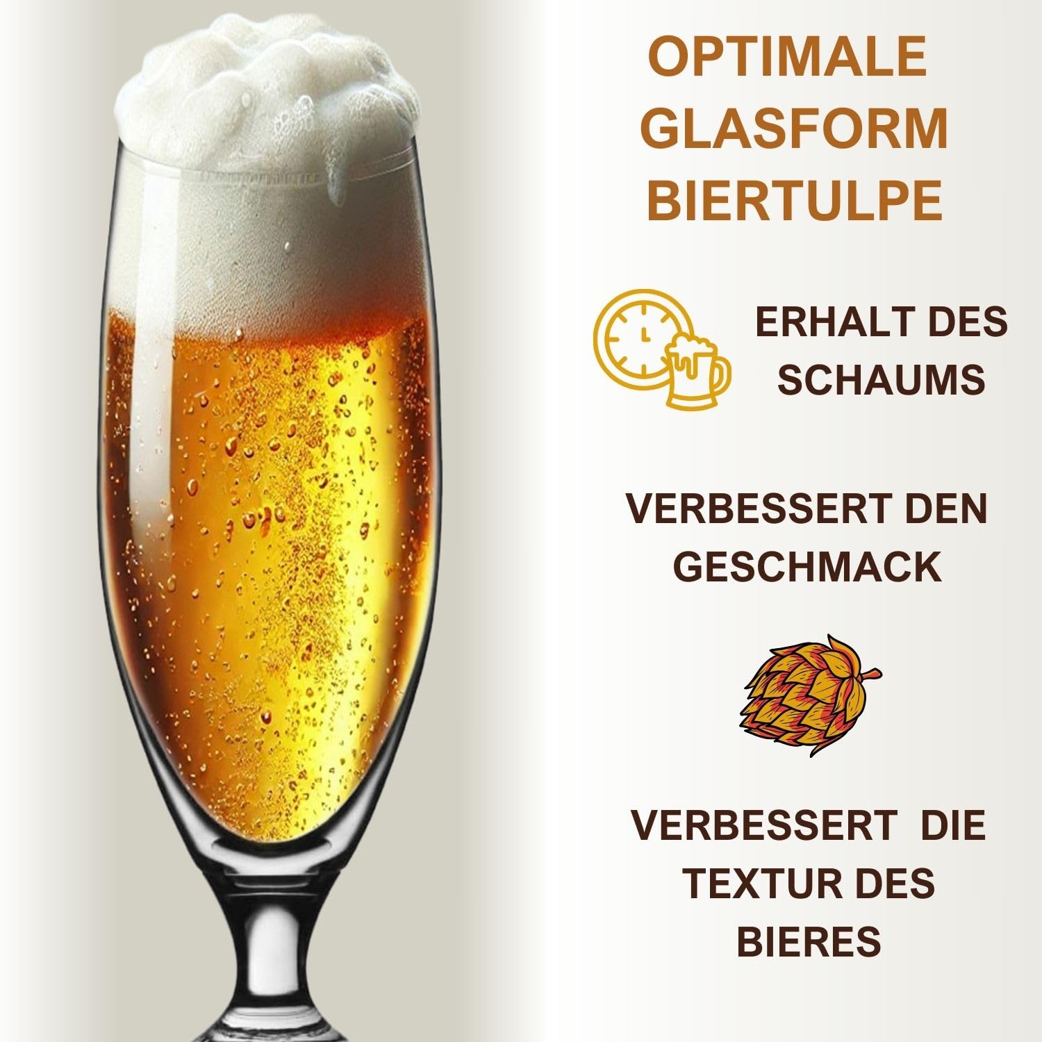 Biergläser, Biertulpe 6er Set, IMPERIAL - 0,3 Liter