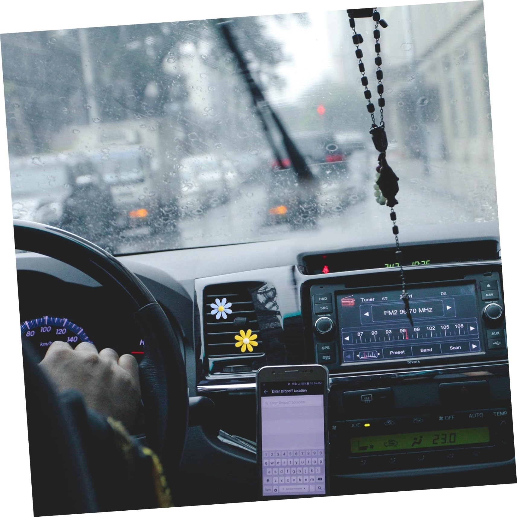 PartyKindom 30sätze Car Daisy Duftclip Teiliges Auto Aromadiffuser Blumen Ventil Clip Für Innenraum Dekoration Stilvolle Parfüm Clips Für Auto Büro Zuhause Einfach Zu Verwenden Und