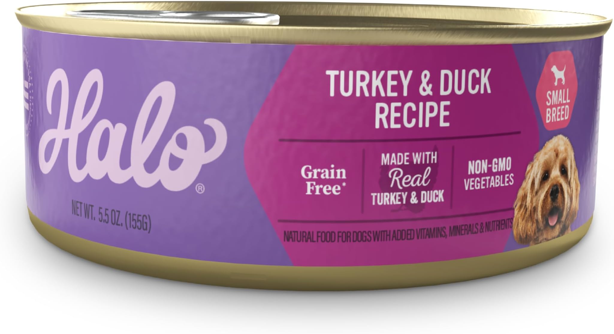 Small Breed Wet Dog Food, Turkey & Duck Recipe, 5.5 oz Can, 12-Pack