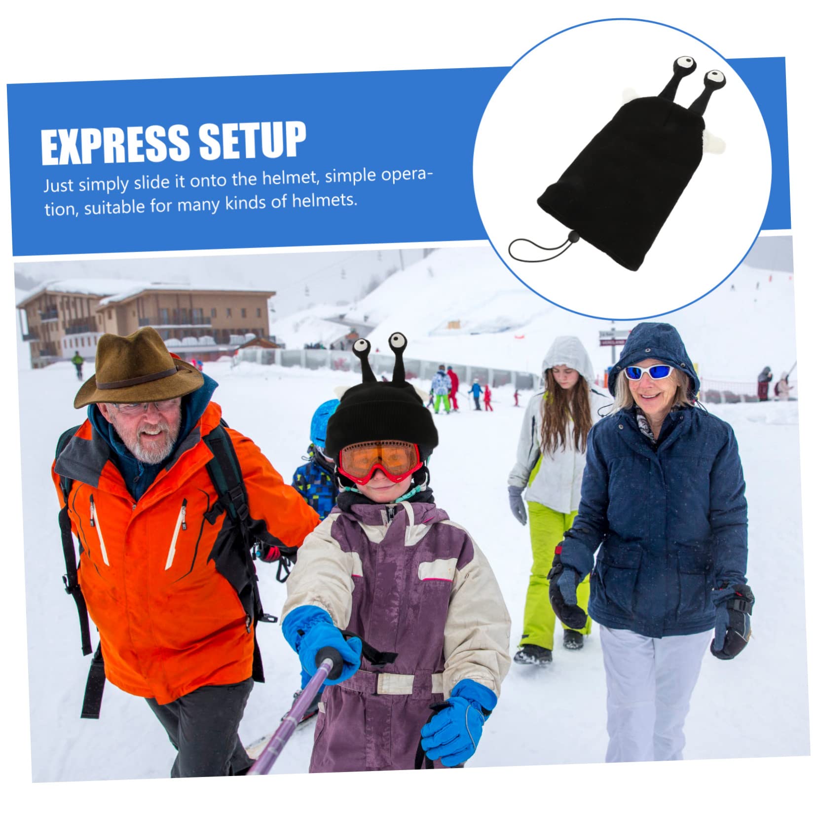 HEMOTON Housse De Casque Housses De Casque De Ski Enfants Casque Adulte Hommes Jolie Housse pour Casque De Ski Décor De Casque Accessoires Couvre-Casques De Vélo Fil
