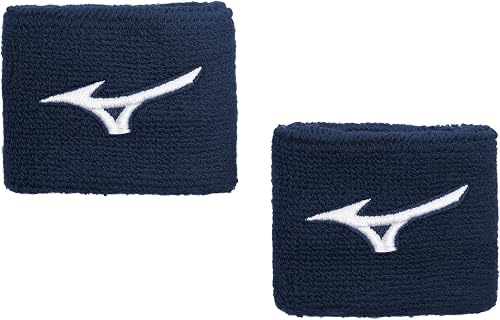 Mizuno 2" Wristband G2, Navy, ONE SIZE FITS ALL (ONE)